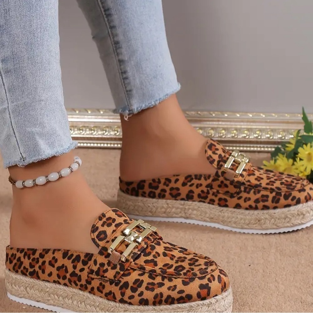 Travel. Passions - Leopard print mule slip on - Picture 4 of 4
